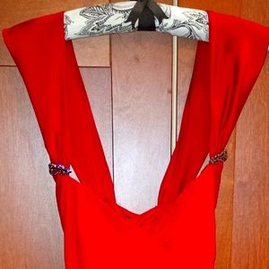 Jones Wear Red Dress Size 8 Excellent Condition